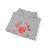 Thumbnail for Not Your Babe Cozy Valentines Day Hoodie