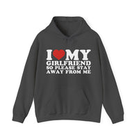 Thumbnail for I love my girlfriend so please stay away from me Cozy Hoodie