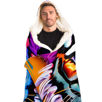 Thumbnail for Summer Safari 🐾 Tiger Dreams Hooded Blanket 🌞