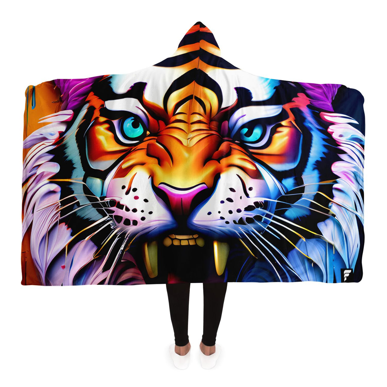 Summer Safari 🐾 Tiger Dreams Hooded Blanket 🌞