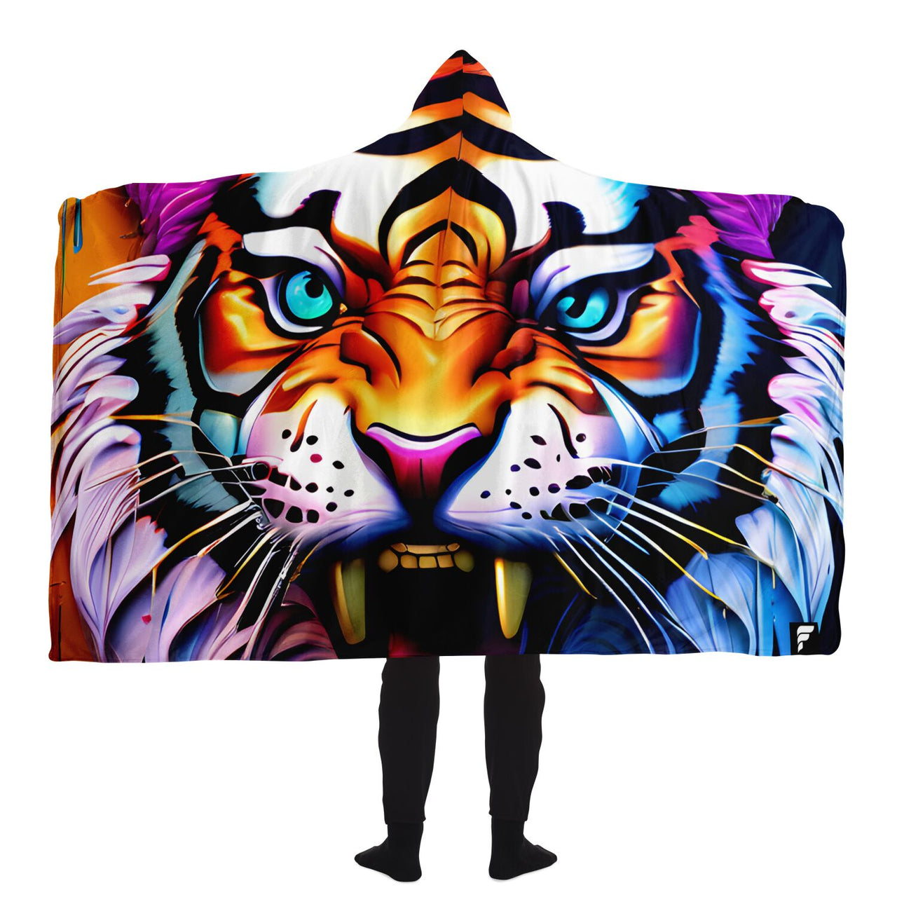 Summer Safari 🐾 Tiger Dreams Hooded Blanket 🌞