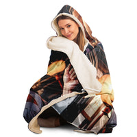 Thumbnail for Sakura Serenity Kimono Hooded Blanket