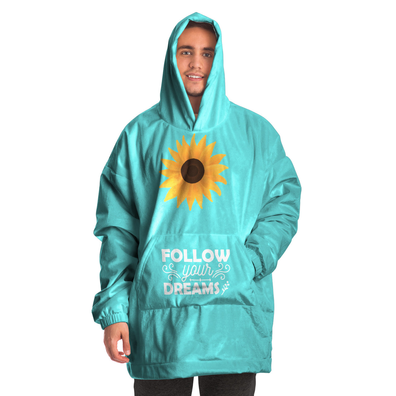 Follow Your Dreams Sunflower Fleezy