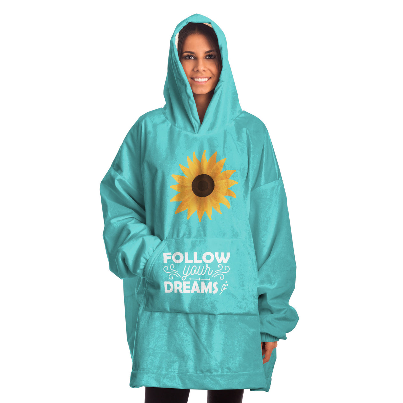 Follow Your Dreams Sunflower Fleezy